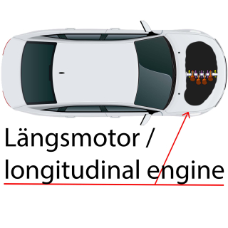longitudinal engine