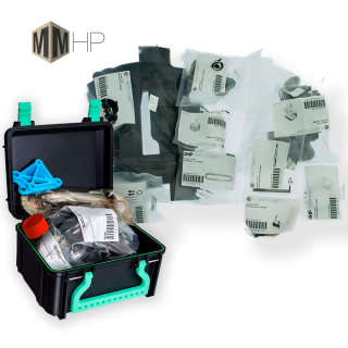 Case with all parts of the conversion kit